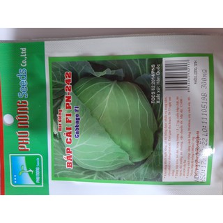 Hạt giống bắp cải F1 PN-242 Phú Nông (300mg/gói)