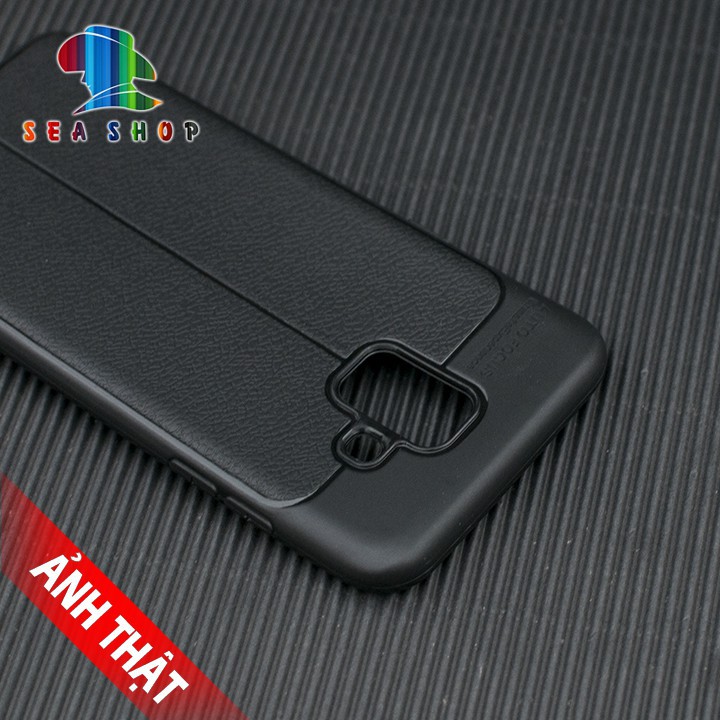 Ốp lưng Samsung Galaxy A6 vân da loại A -Nhựa dẻo - Siêu bền