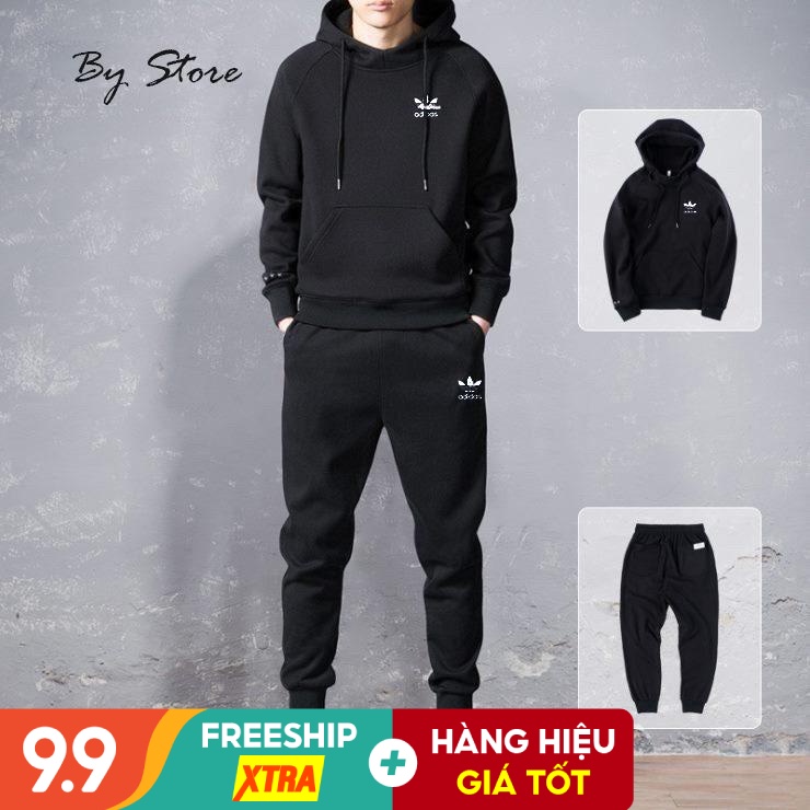 BỘ NỈ NAM HOODIE THỜI TRANG - TRẺ TRUNG - CHẤT NỈ CO DÃN ĐẸP