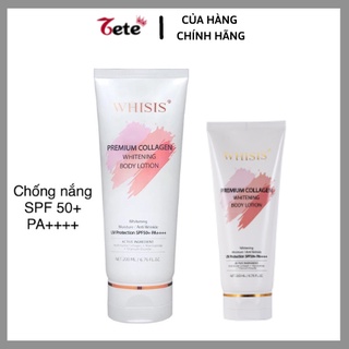 Kem Dưỡng Thể Trắng Da Chống Nắng Nâng Tone Hàn Quốc WHISIS Whitening Body Lotion 200ml