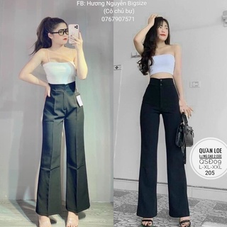 55-90kg bigsize quần tây ống loe chân dài qsđ09