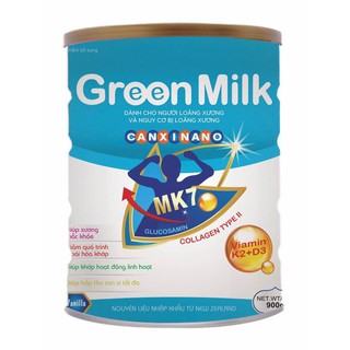 Thực phẩm bổ sung Sữa bột Green milk canxi nano MK7