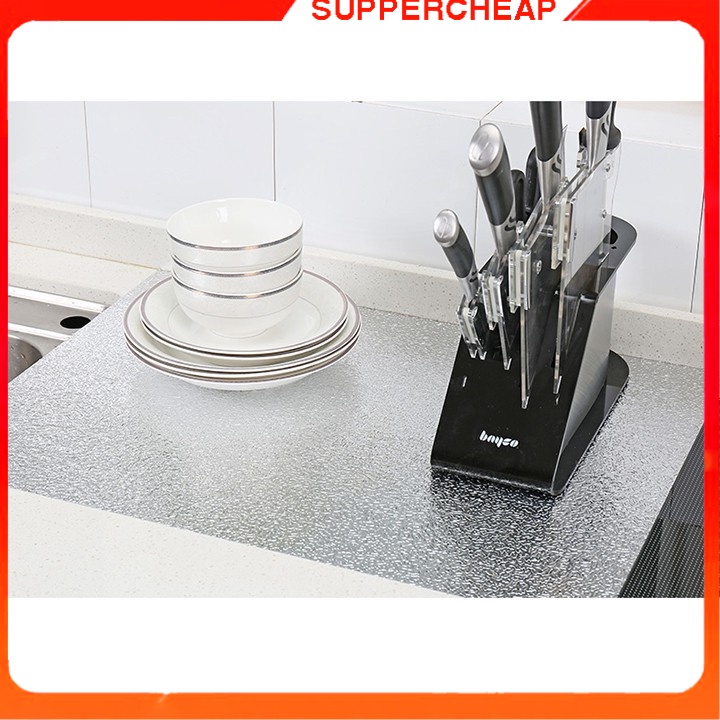 Giấy dán bếp tường tráng nhôm chống thấm 3m 2m cách nhiệt Suppercheap_store khổ 60cm 40cm