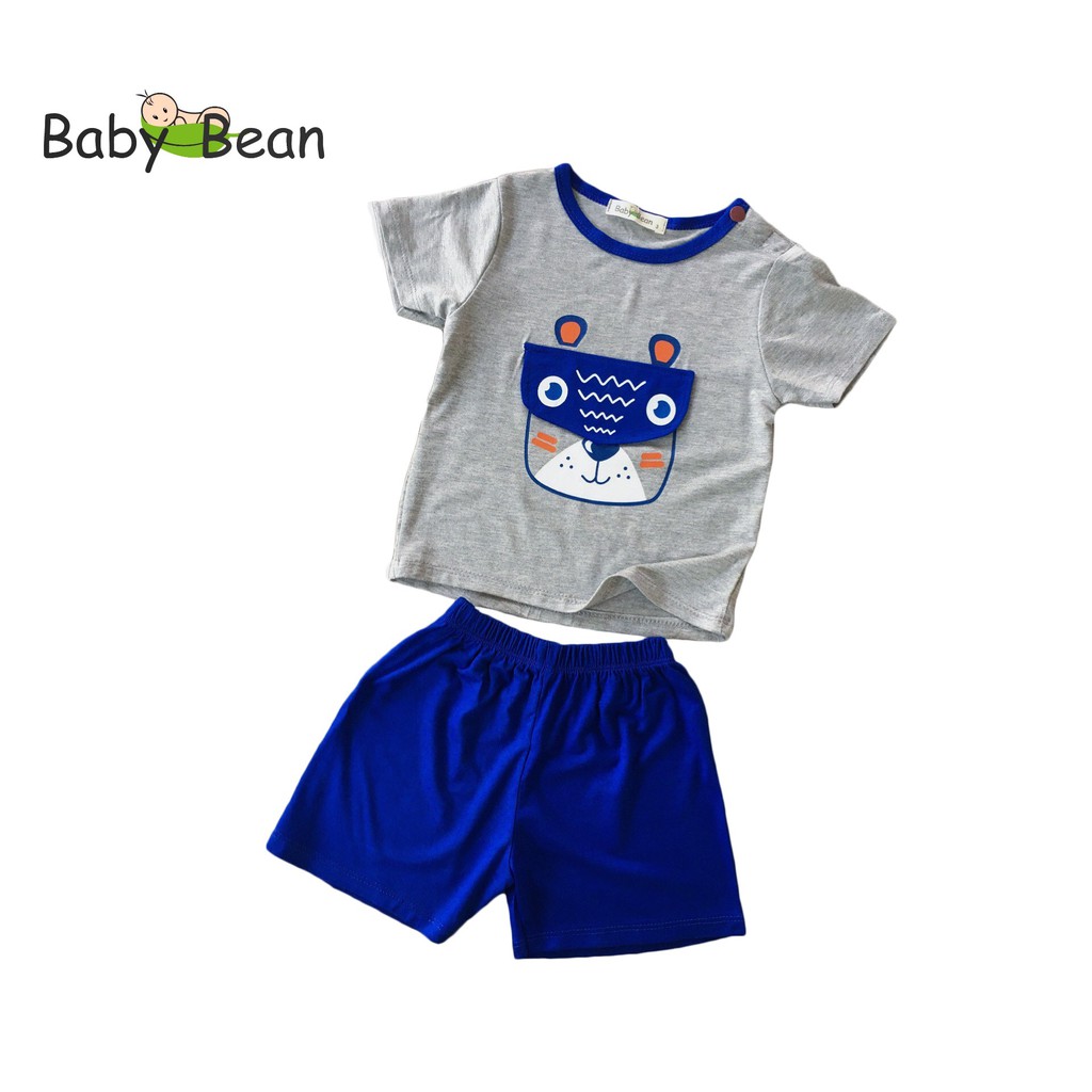 [MÃ SUPERKID GIÁ HỦY DIỆT] Bộ Đồ Thun Lạnh Tay Ngắn Bé Sơ Sinh Trai BabyBean MÀU NGẪU NHIÊN (7kg-13kg)