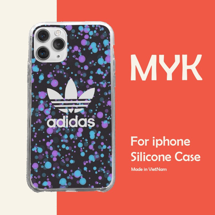 Ốp lưng logo ADIDAS chấm bi  màu của đêm cho Iphone 5 6 7 8 Plus 11 12 Pro Max X Xr ADIPOD00147