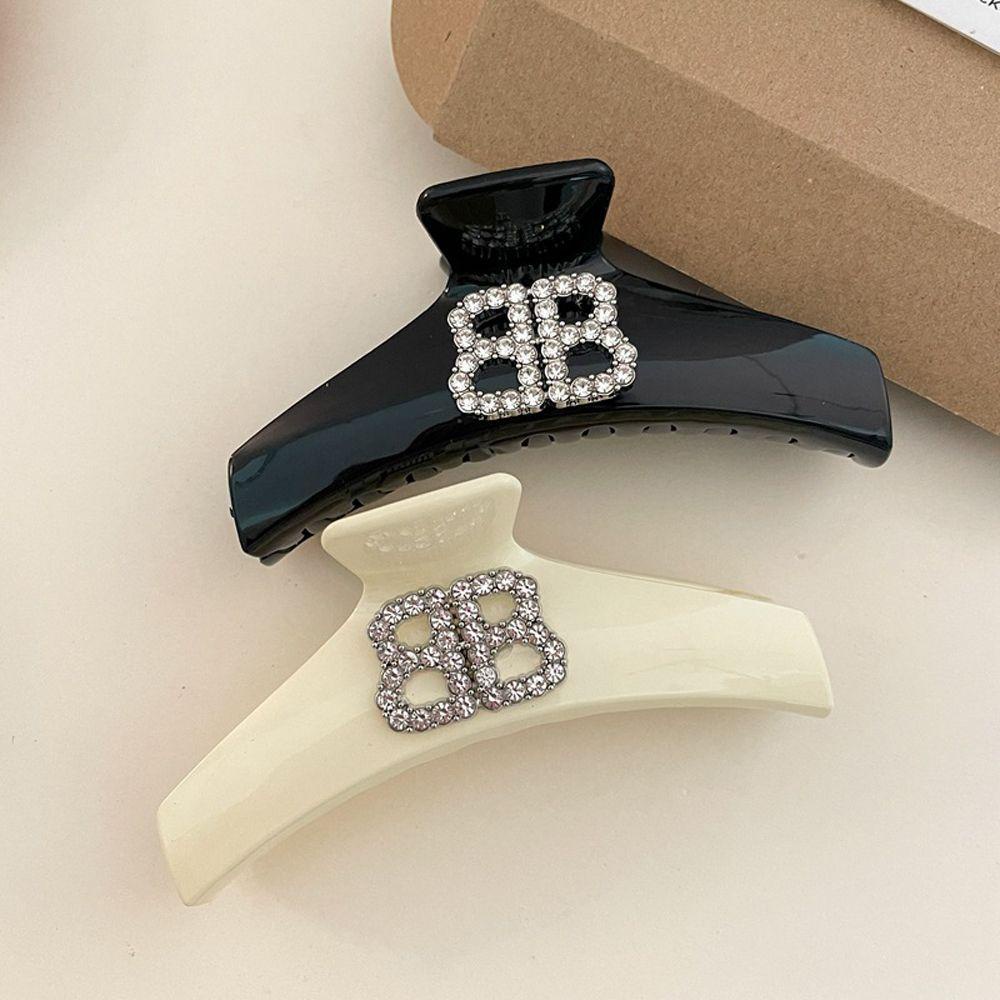 Kẹp Tóc Móng Vuốt In Chữ Thời Trang Dành Cho Nữ|Giá Đỡ Buộc Tóc Đuôi Ngựa Tiện Dụng