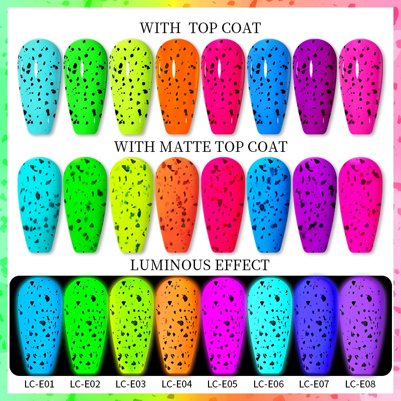 Sơn móng tay UR SUGAR 7ml dạng vỏ trứng màu dạ quang phát sáng trong bóng tối