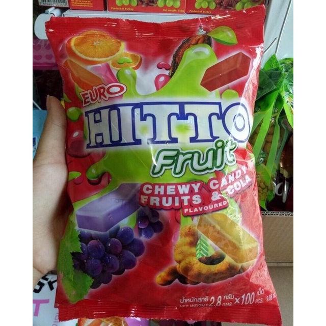 Kẹo Hitto Thái Lan 300g 100 cái ( Bạc Hà - Hoa quả )