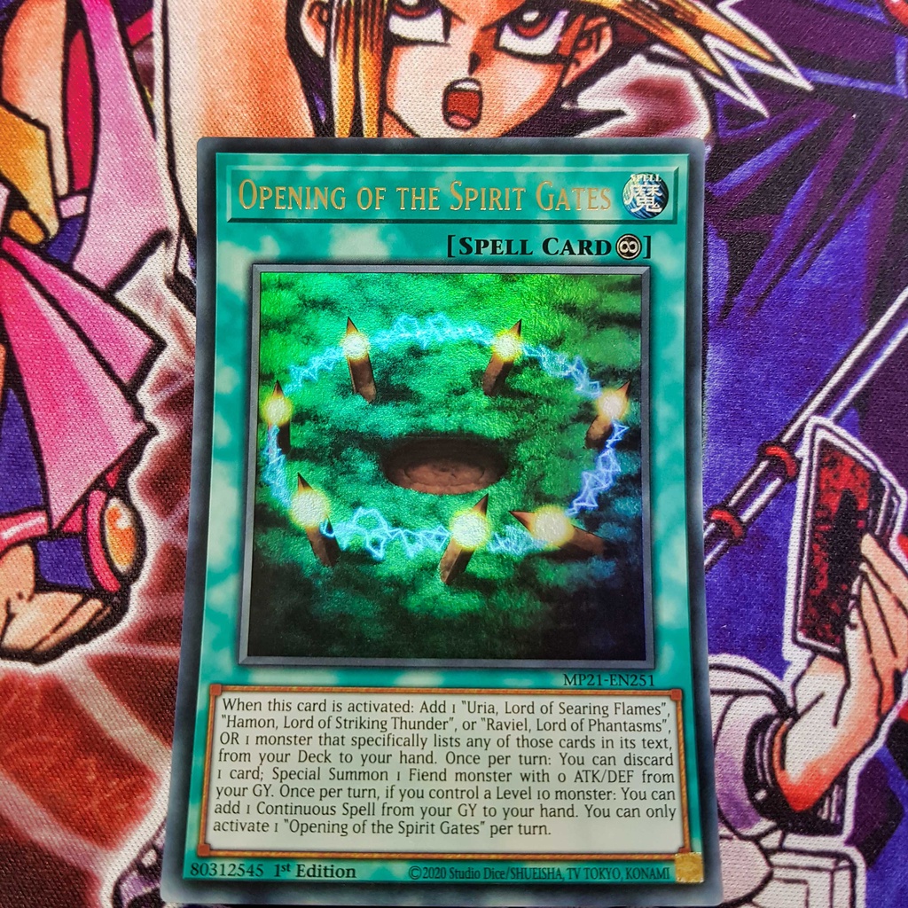 Thẻ bài Yugioh chính hãng | Opening of the Spirit Gates | MP21 Ultra rare.