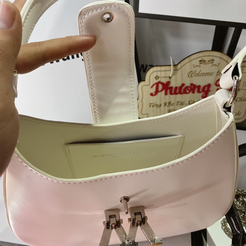 [Hàng Loại 1] Túi kẹp nách W siêu hot 2022, hàng đẹp xích nặng tay vừa điện thoại (ảnh - video shop quay)