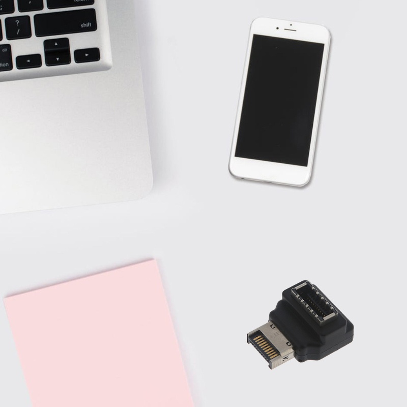 Đầu Chuyển Đổi USB 3 1 Type-E Sang Type-C Male 90 Chuyên Dụng Cho Máy Tính° Bộ Chuyển Đổi Góc Cạnh Chống Mài Mòn