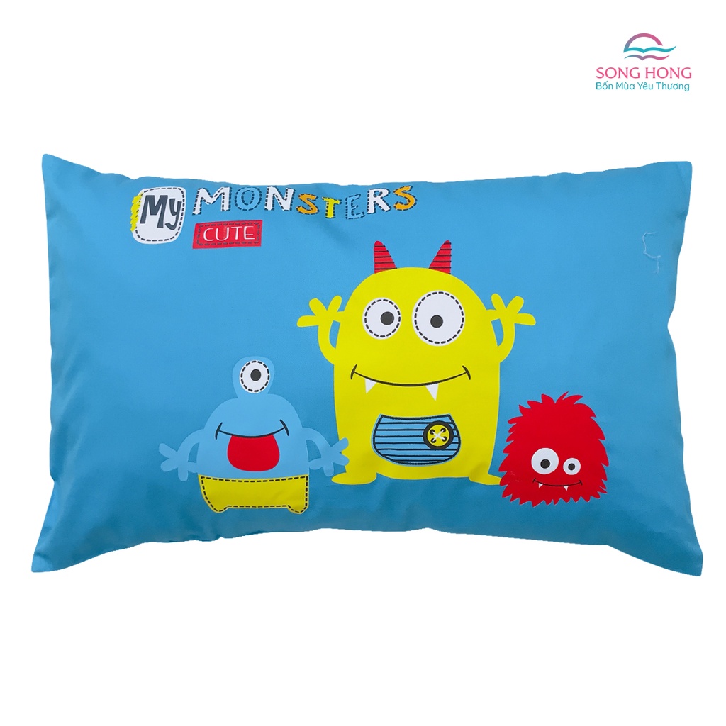 Gối trẻ em Sông Hồng 32x50cm, 40x58cm chất cotton