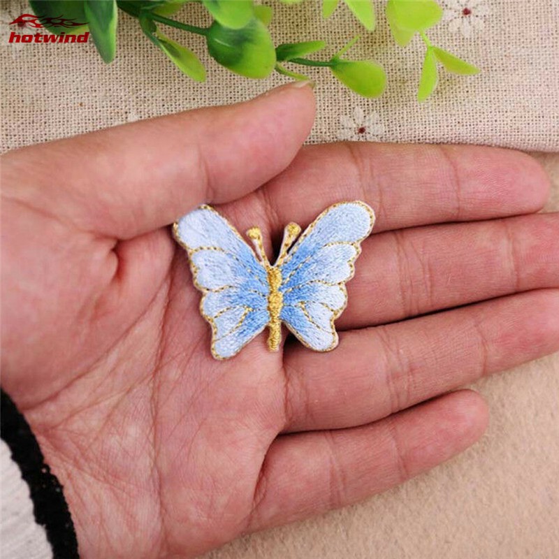 1 miếng vá quần áo hình bươm bướm thêu DIY xinh xắn