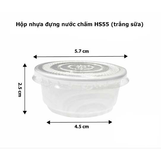 Combo 2 cây Hộp nhựa đựng nước sốt, nước chấm ăn kèm thực phẩm mang đi (50 cái/ cây) | BigBuy360 - bigbuy360.vn