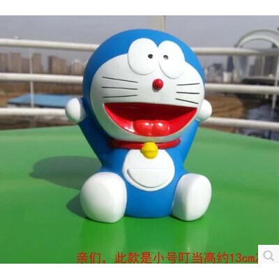 Ống Đựng Tiền Tiết Kiệm Hình Mèo Máy Doraemon 13cm