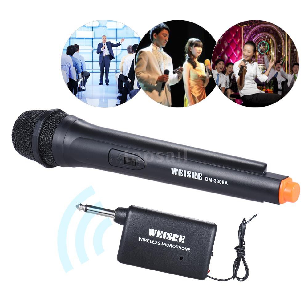☪Top☪ Handheld Wireless Unidirectional Dynamic Microphone Voice Amplifier for Karaoke Meeting Ceremony Pro