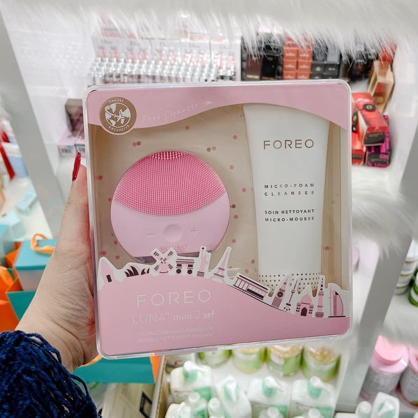 SET Máy Rửa Mặt Foreo Luna Mini 2 + Sữa Rửa Mặt Foreo