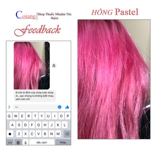 Thuốc nhuộm tóc HỒNG PASTEL (đã bao gồm thuốc tẩy)