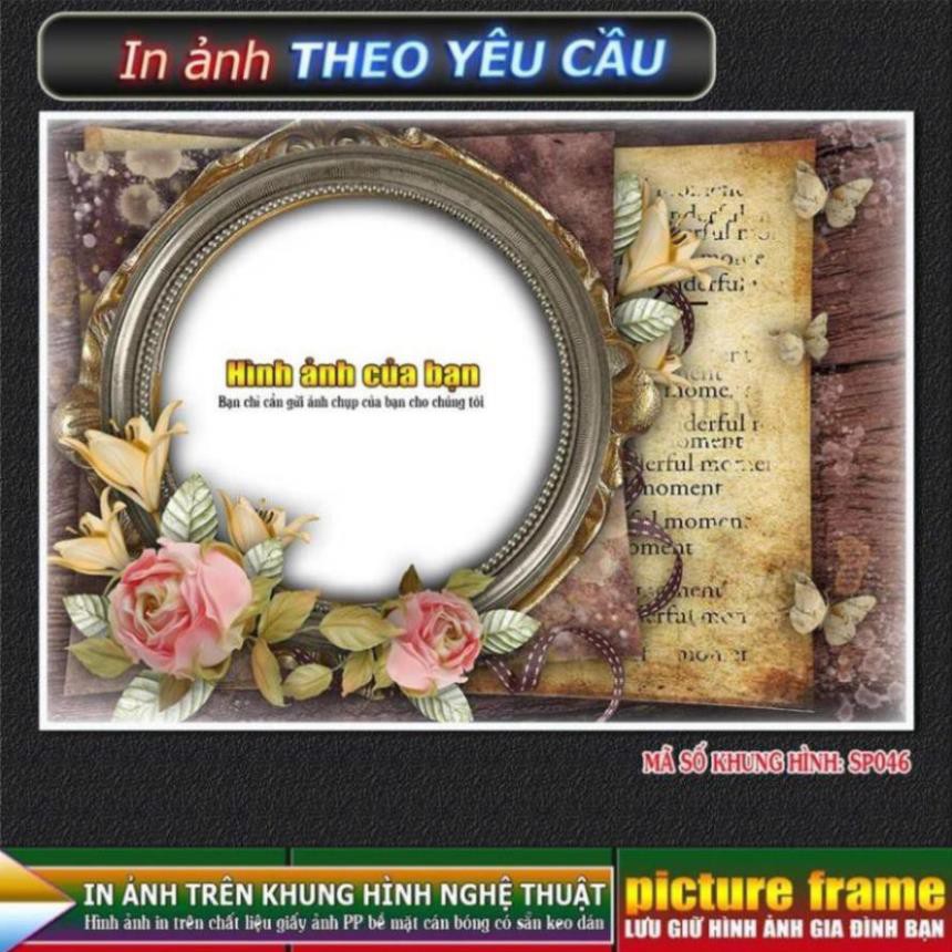 [IN ẢNH THEO YÊU CẦU] - lồng ghép ảnh vào khung hình nghệ thuật. Kích thước 10x15cm.