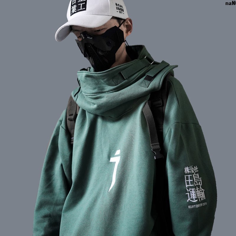 Áo Khoác Hoodie Cổ Cao Phong Cách Hip Hop Cá Tính Cho Nam Và Nữ