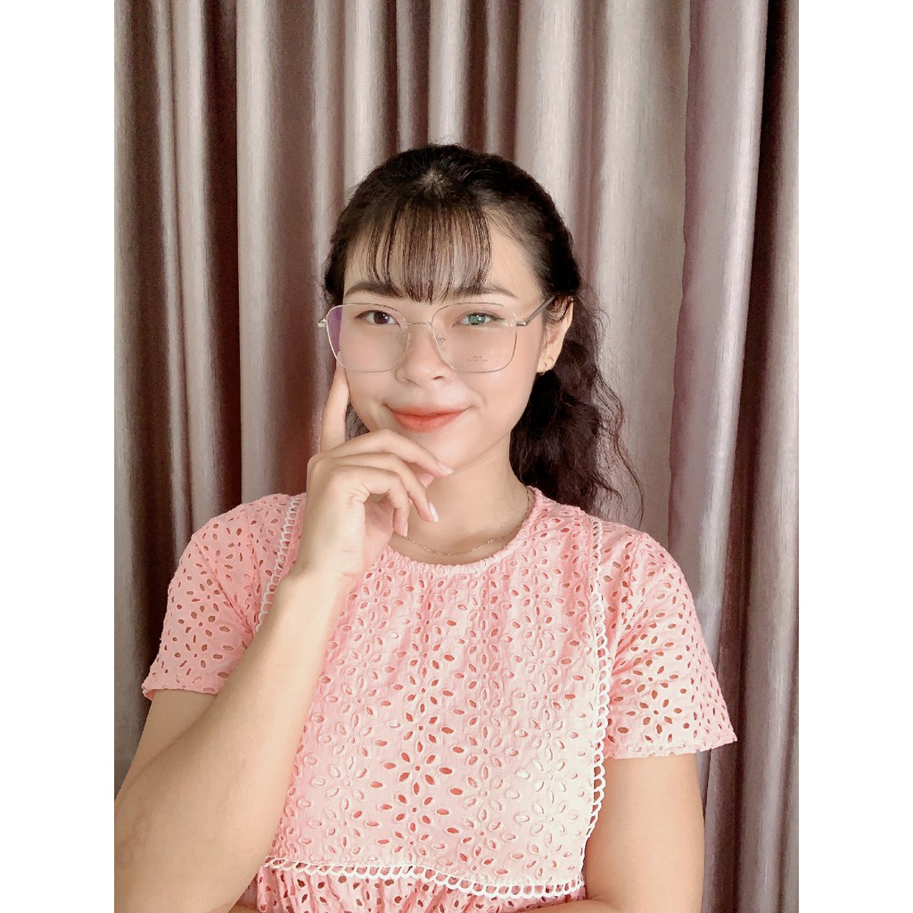 Gọng kính Vuông Hợp Kim Thương Hiệu Ouress 8508 Cực Nhẹ Dễ Thương