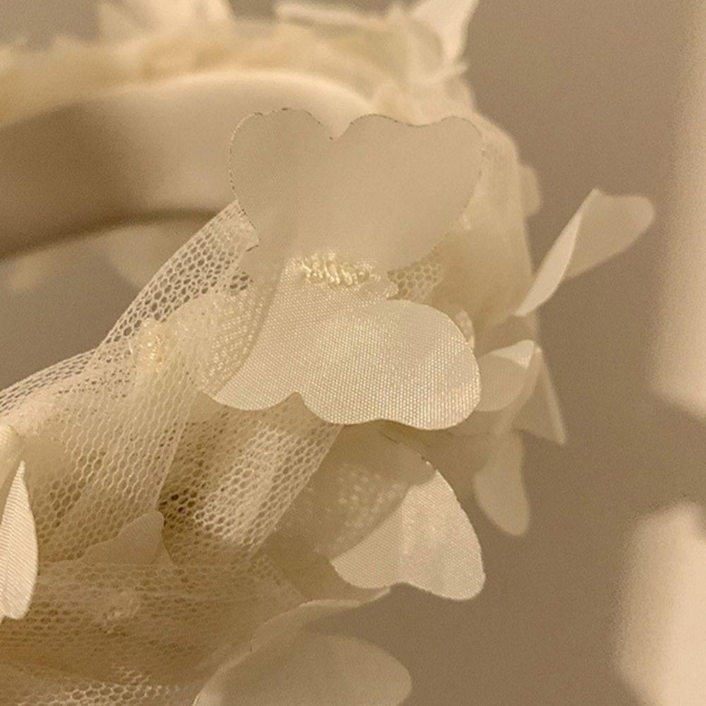 ANEMONE Băng Đô Cài Tóc Hình Bướm Xinh Xắn Cho Cô Dâu