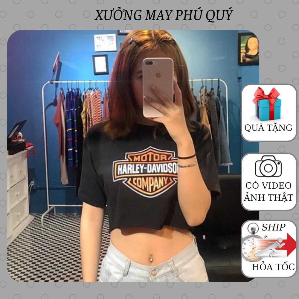 Áo Croptop Motor Harley cá tính siêu chất