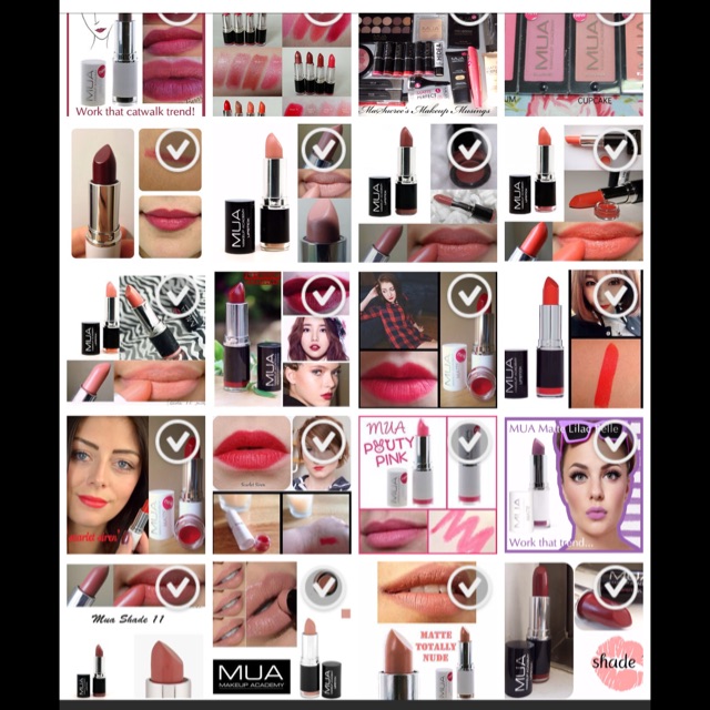 Combo 10 son MUA đủ màu
