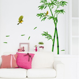 Decal Dán Tường Khóm Trúc