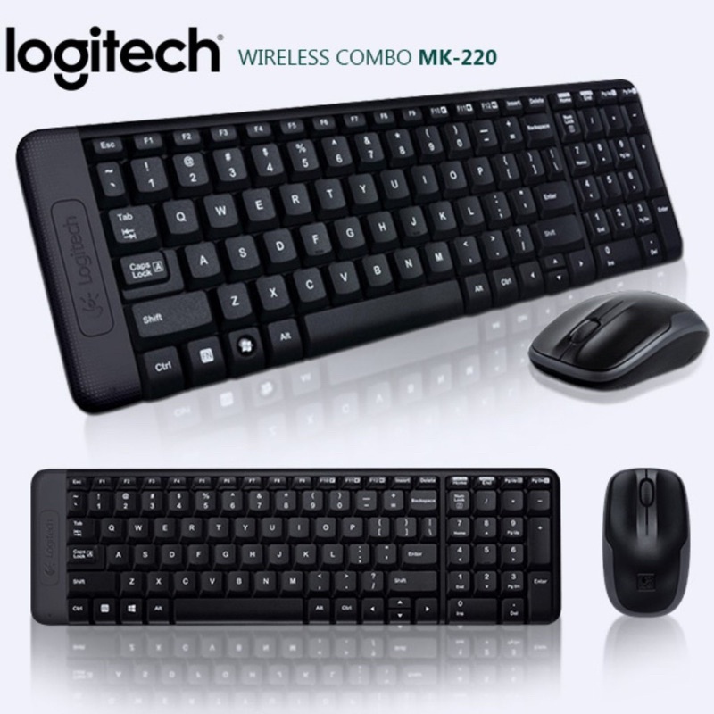 Bộ bàn phím chuột Logitech không dây MK220