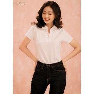Áo thun nữ cổ bẻ GUMAC AT22002