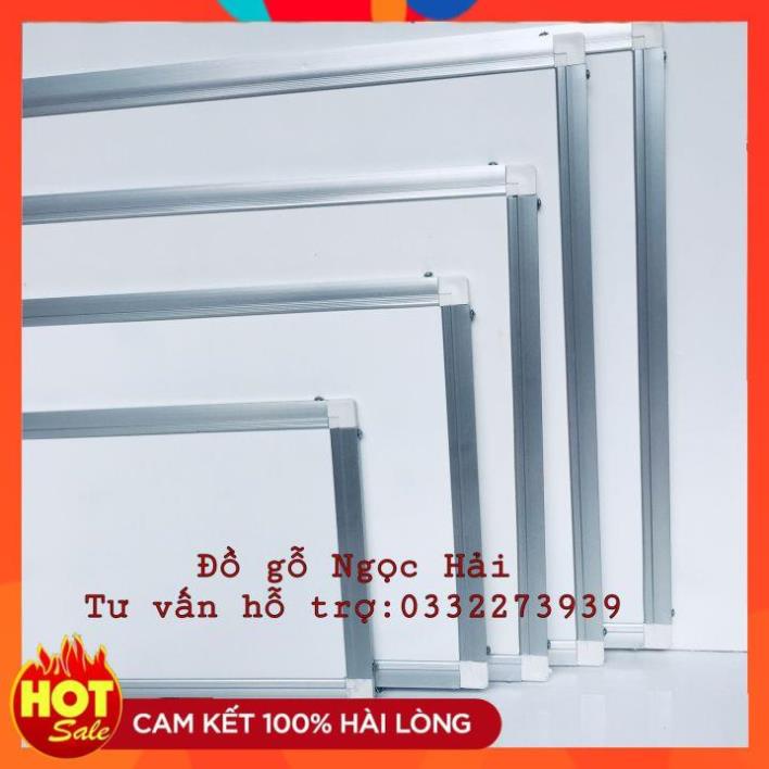 Bảng mica trắng 100 x 120cm viết bút lông khung viền nhôm đủ kích thước tặng đinh vít treo bảng trắng FREE SHIP