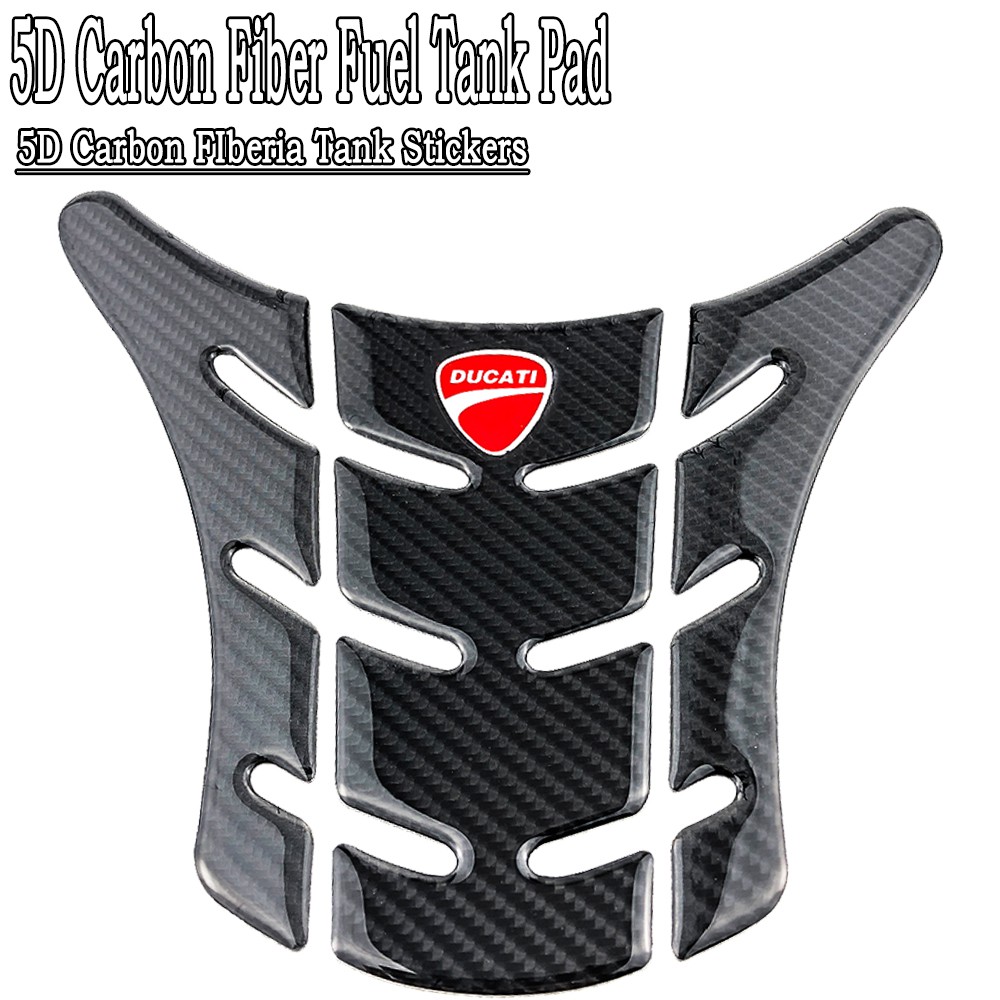 Miếng Đề Can Sợi Carbon 5D Dán Trang Trí Bình Nhiên Liệu Xe Mô Tô DUCATI Monster696/795/796/100