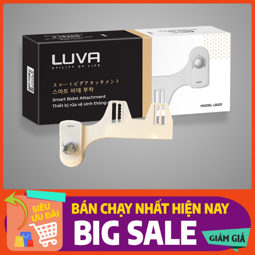 Luva Bidet LB201 - Vòi rửa vệ sinh thông minh 2 đầu phun, rửa phụ nữ, rửa hậu môn, bảo hành chính hãng 3 năm