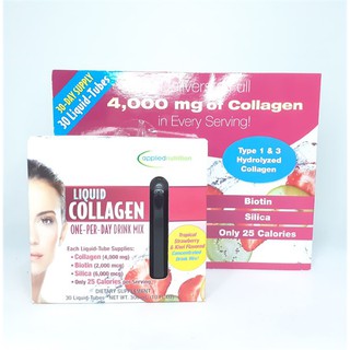 Nước uống đẹp da Applied Nutrition Liquid Collagen Skin 30 tuýp của Mỹ