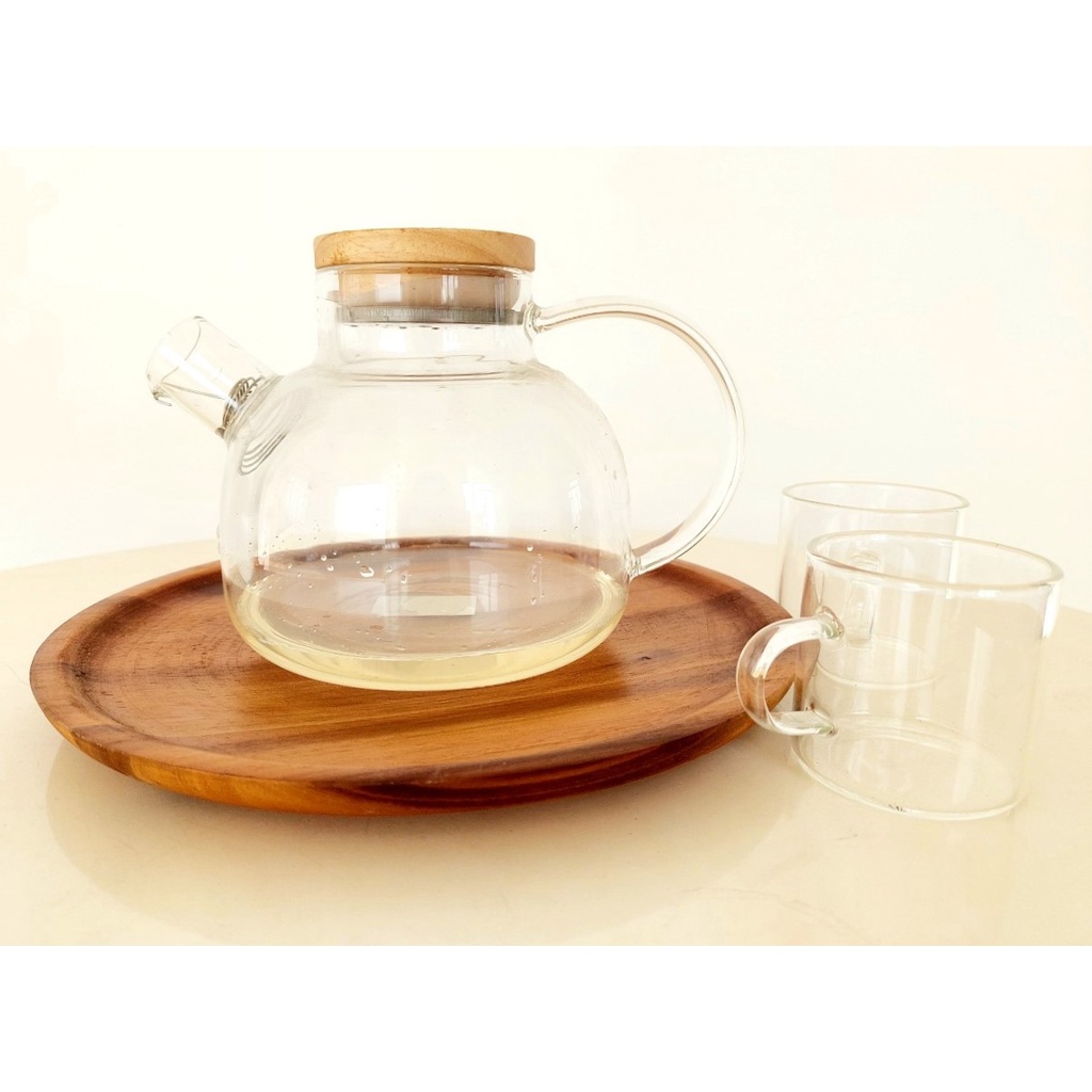 Đĩa, Dĩa, Khay Gỗ Tròn Nhiều Kích Thước Trang Trí, Đựng Trà, Trái Cây Kiểu Dáng Vintage Mộc Mạc - Hàng VN Xuất Khẩu