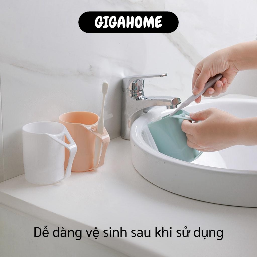 Cốc Đánh Răng GIGAHOME Ly Nhựa Đánh Răng Đựng Bàn Chải Sáng Tạo Có Tay Cầm Tiện Lợi 9350