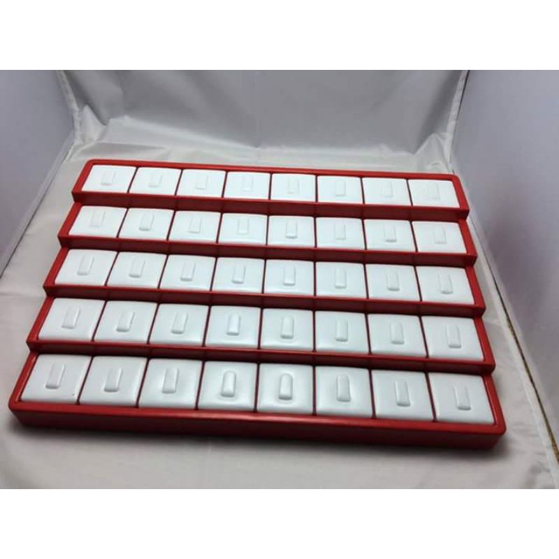 Khay Da PU Đựng Nhẫn Trang Sức, Khay Bằng, Khay 5 Cấp Cực Rẻ