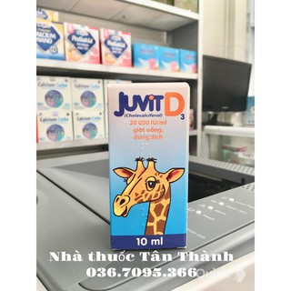 Vitamin D3 nhỏ giọt Juvit D3, giúp bé hấp thụ canxi, khỏe mạnh, ngủ ngon