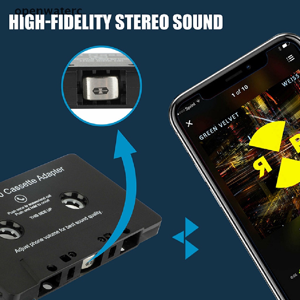 Bộ Chuyển Đổi Băng Cát Sét Sang Aux Bluetooth 5.0 Cho Điện Thoại Samsung vn