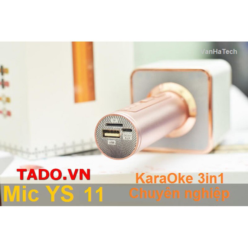 Míc hát Karaoke YS-11 3 trong 1 (3in1) loại xịn tốt nhà yêu ca âm nhạc GD660