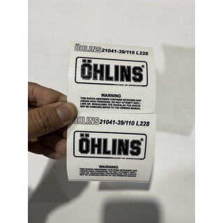 Tem Dán Phuộc Ohlins Bình Dầu