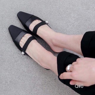 Giày bệt sục nữ đính ngọc 2 màu