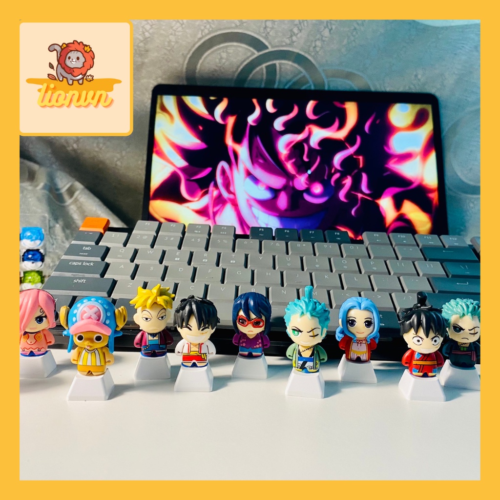 Nút Bàn Phím Keycap lẻ One Piece siêu dễ thương Lionvn