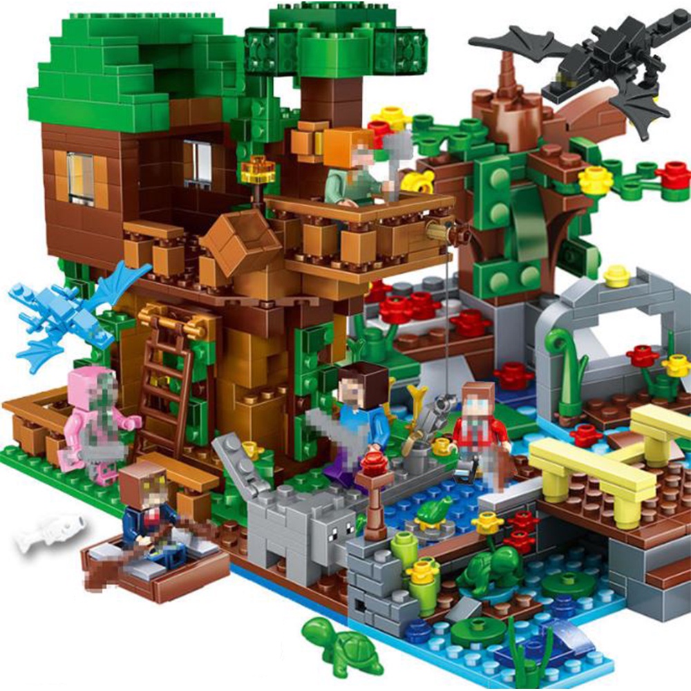 Đồ Chơi Xếp Hình Mincraft - Đồ Chơi Xếp Hình Phát Triển Tư Duy Cho Trẻ Xây Dụng Thành Phố Theo Tựa Game Nổi Tiếng