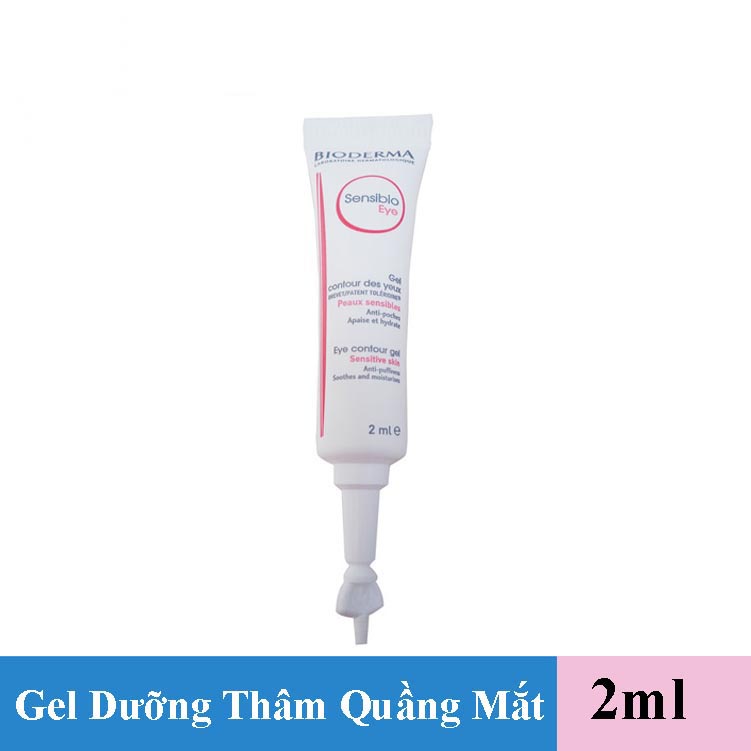 Gel Dưỡng Ẩm Và Ngăn Ngừa Quầng Thâm, Bọng Mắt Bioderma 2ml Sensibio Eye