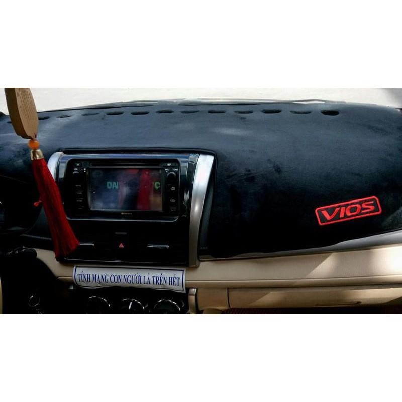 Thảm taplo nhung xe Vios 2008 - 2019