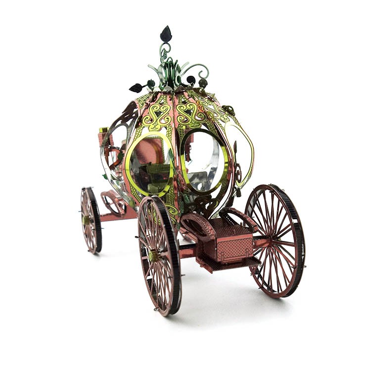 Đồ chơi lắp ghép Mô hình Kim loại Xe Ngựa Bí Ngô Pumpkin Cart S167