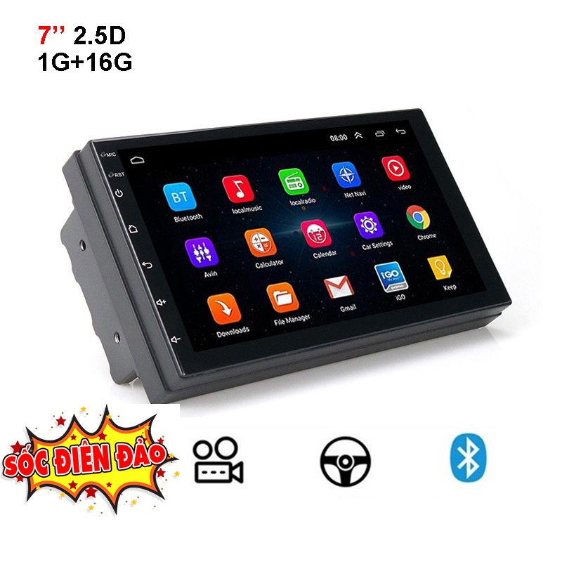 Màn hình oto 7 inch Màn hình DVD cho xe ô tô màn hình 7 inch full HD kết nối wifi, GPS dẫn đường, xem youtube