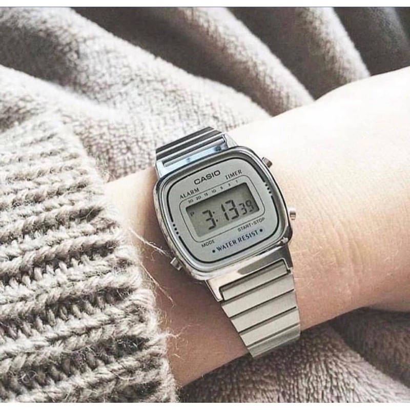 Đồng hồ nữ dây kim loại chính hãng Casio LA670WA-7DF